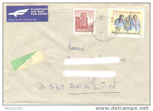 Österreich / Austria - Umschlag Echt Gelaufen / Cover Used (1121) - Cartas & Documentos