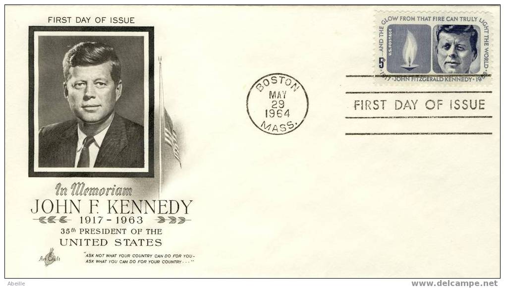 4113 Fdc ETATS UNIES - Kennedy (John F.)