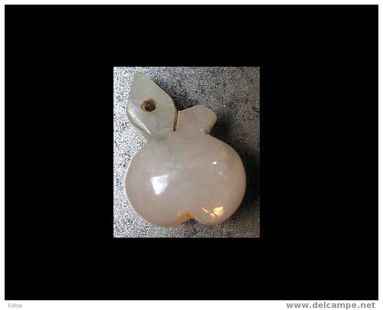 Pendentif Jade Birman Pomme D´amour / Love Apple Happiness Jade Pendent - Art Asiatique