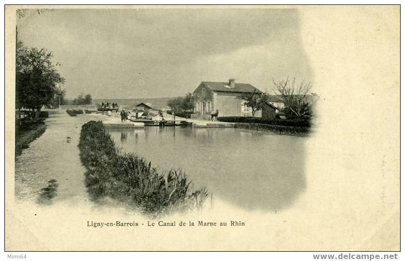 D. 55. LIGNY. - EN- BARROIS - Canal De La Marne Au Rhin - Ligny En Barrois