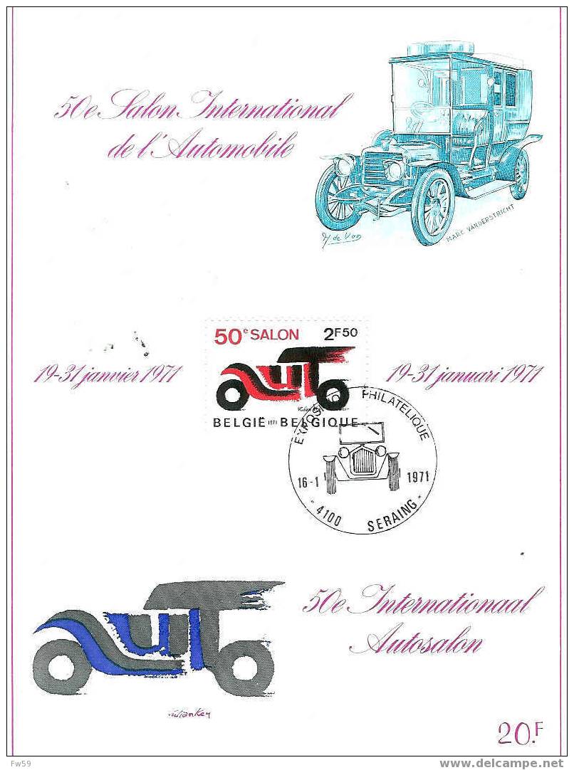 AUTOMOBILE DOCUMENT OFFICIEL BELGIQUE 1971 50 EME SALON DE  L AUTOMOBILE - Auto's