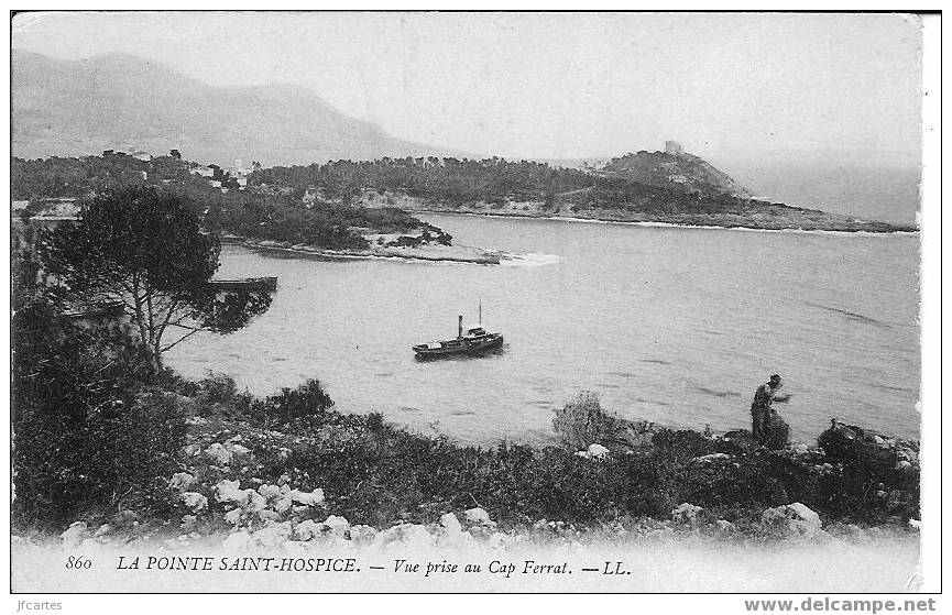 06 - ST JEAN CAP FERRAT - La Pointe St Hospice - Vue Prise Au Cap Ferrat - Saint-Jean-Cap-Ferrat
