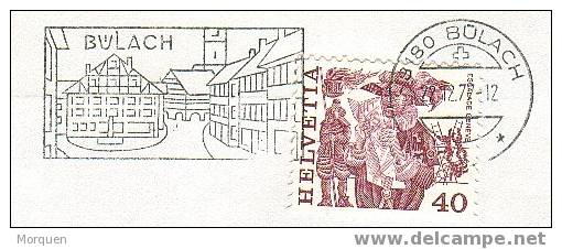 Carta BULACH Suiza 1977 Fechador Especial - Affrancature Meccaniche