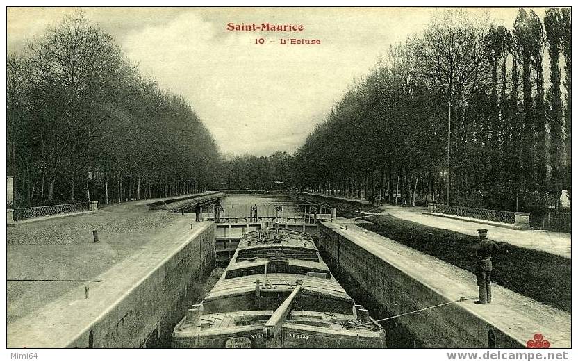 D. 94   . SAINT-MAURICE -  10- L'ecluse Avec Péniche - Saint Maurice