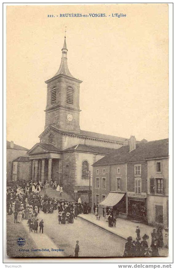 F1900 - BRUYERES En VOSGES - L' Eglise - Bruyeres