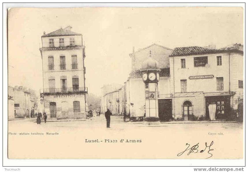 F1839 - LUNEL - Place D' Armes - Lunel