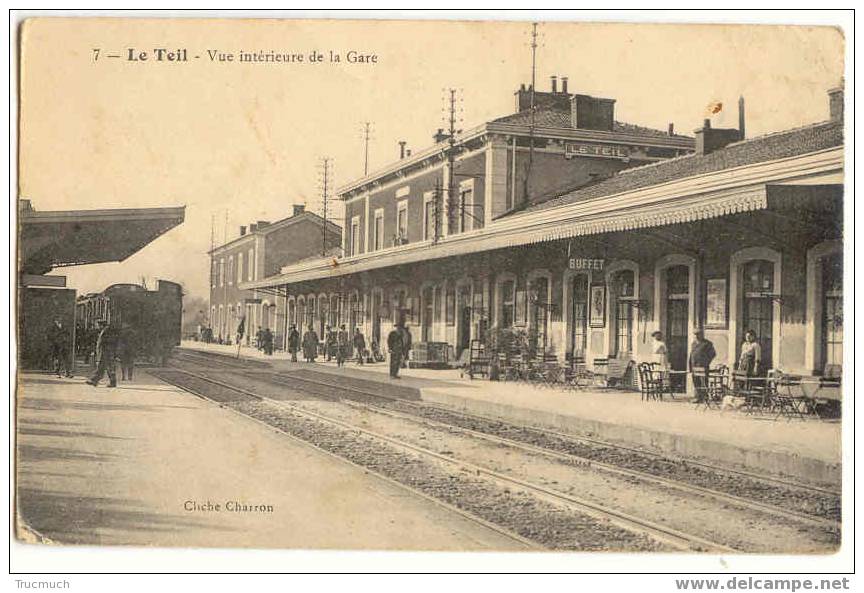 F1859 - Le Teil - Vue Intérieure De La Gare - Le Teil