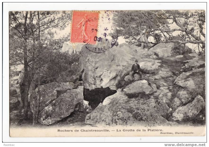 CPA--77----CHANTREAUVILLE----GROTTE----PLATIERE - Other & Unclassified