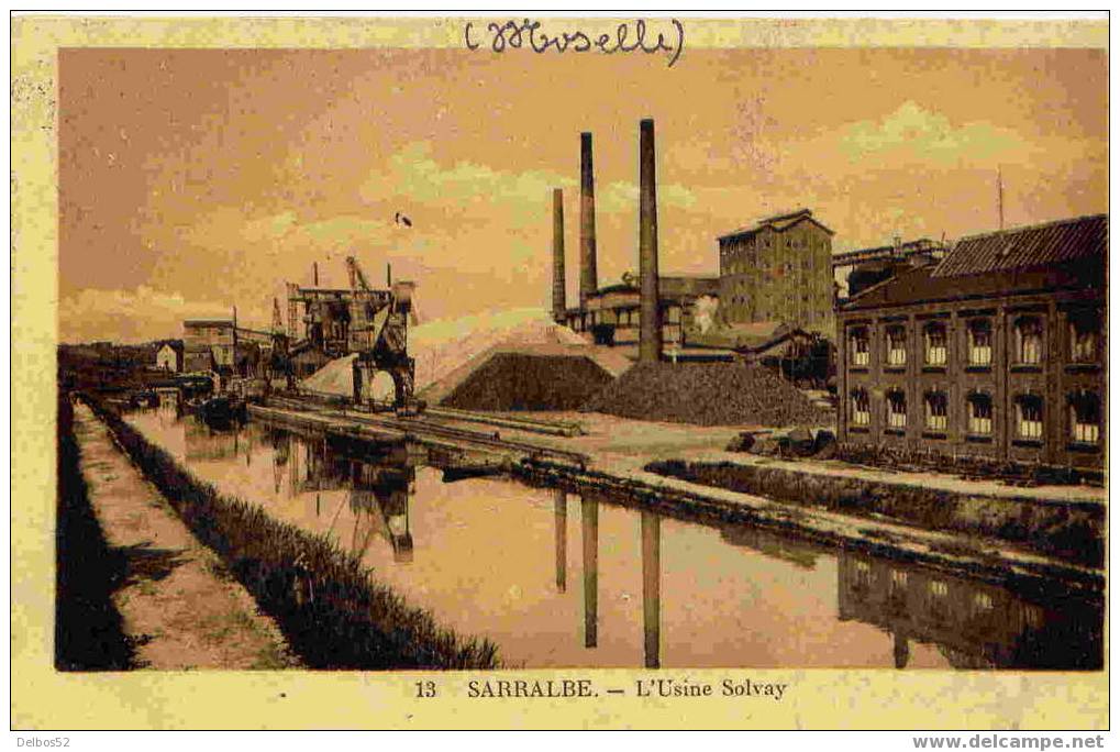 13.- Sarralbe - L'Usine Solvay - Sarralbe