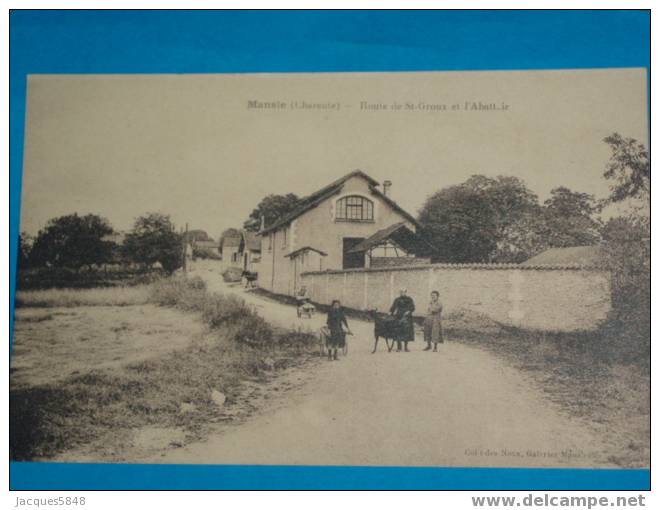 16)-mansle--route De St-groux Et L'abattoir---tres Belle Carte - Mansle