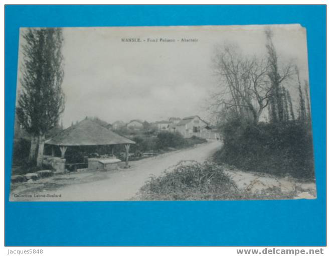 16)-mansle--fond-poisson--abattoir-- Et Lavoir---tres Belle Carte - Mansle