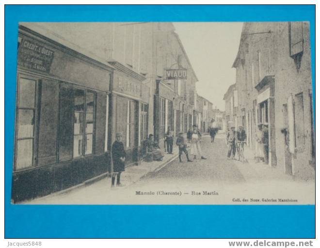 16)-mansle--rue-martin----credit De L'ouest--------tres Belle Carte - Mansle