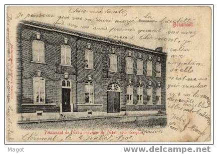 BEAUMONT Pensionnat De L´Ecole Moyenne De L´Etat Pour Garçons Ed Jules Grimar Grand´Place - Beaumont