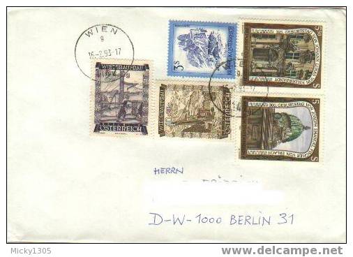 Österreich / Austria - Umschlag Echt Gelaufen / Cover Used (1546) - Briefe U. Dokumente