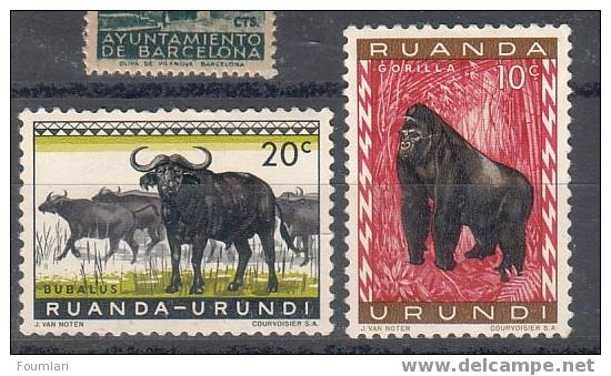 Ruanda Urundi - Animaux - Neufs