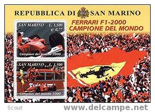 SAN MARINO - SAINT-MARIN - 2001 - FERRARI F1 CHAMPIONNE DU MONDE YT BF 29 ** - Automobilismo