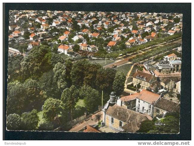 CPSM - En Avion Au Dessus De ... Ormesson Sur Marne - L'église  ( Vue Aérienne Lapie) - Ormesson Sur Marne