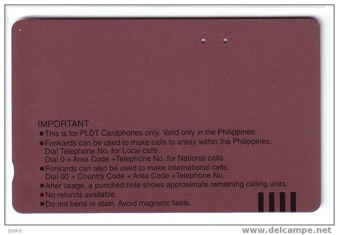 PHILIPPINES - VERY RARE Tamura System Card - THE BORACAY BEACH IN AKLAN - Filippijnen