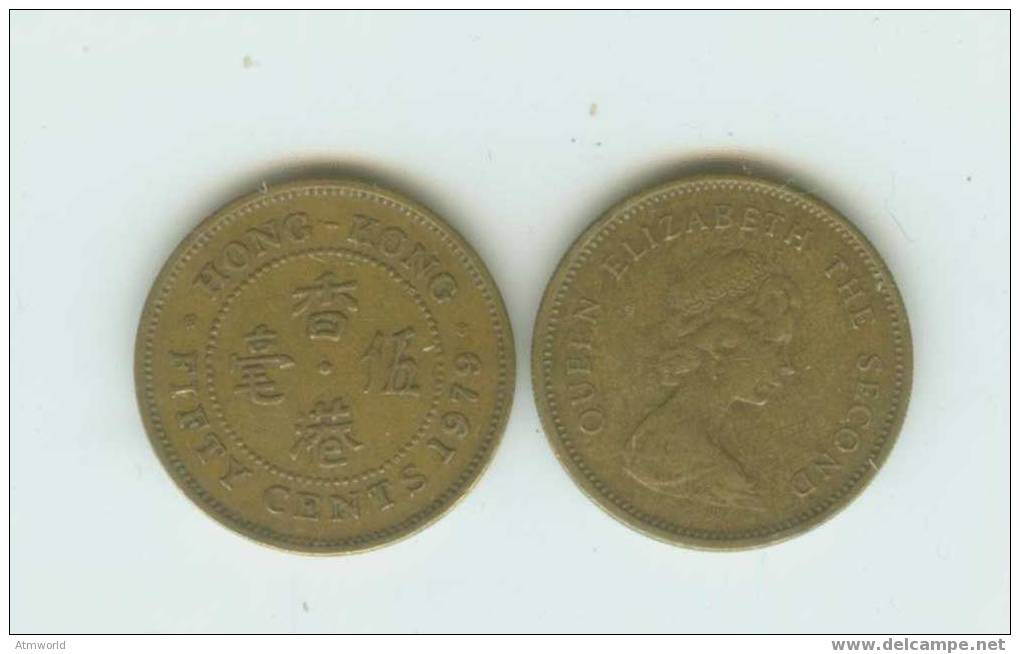 HONG KONG ---50 CENTS COIN----1979-----I HAVE 20 PIECES--- - Hong Kong