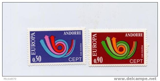 Andorre N°226 Et 227 Neuf* Europa 1973 - 1973