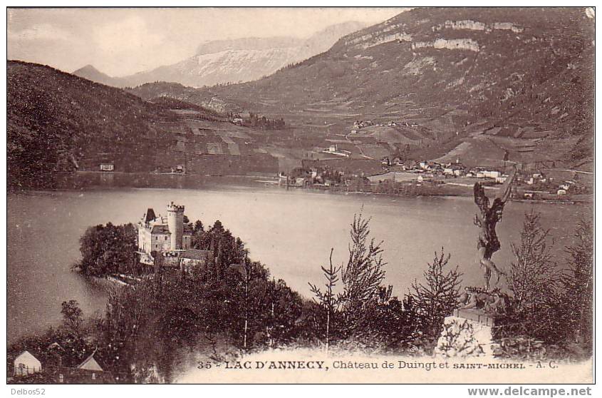 Lac D'annecy, Château De Duingt Et Saint-Michel - Duingt
