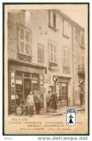 63 Vic-le-Comte - EPICERIE PARISIENNE - CONFISERIE - MERCERIE  BENAC - CHEMINAT  Vic-le-Comte (Puy-de-Dome) - Sépia - Vic Le Comte