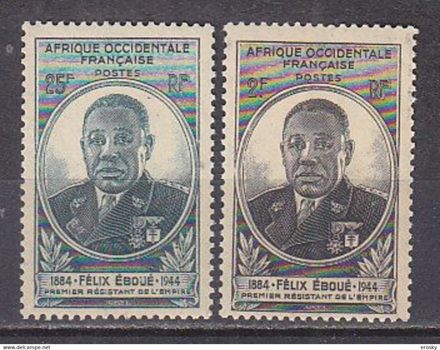 M4169 -  COLONIES FRANCAISES AOF Yv N°2/3 ** - Unused Stamps