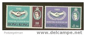 HONG KONG 1965 MNH Stamp(s) Int. Co-op. 216-217 #5942 - Sonstige & Ohne Zuordnung