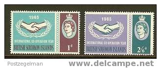 BR. SOLOMON 1965 MNH Stamp(s) Int. Co-op. 130-131 #5953 - Otros & Sin Clasificación