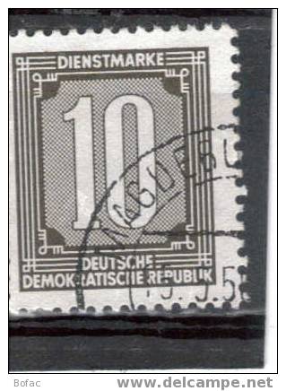 35 OB ALLEMAGNE ORIENTALE  GROS CHIFFRES  "" TIMBRES DE SERVICE"" - Other & Unclassified