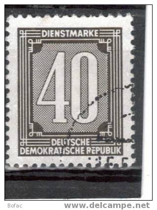 37 OB ALLEMAGNE ORIENTALE  GROS CHIFFRES  "" TIMBRES DE SERVICE"" - Otros & Sin Clasificación