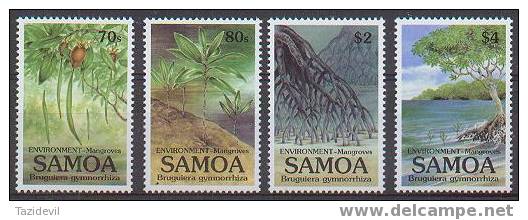 Samoa - 1998 Mangroves - Trees. Scott 052-5. MNH - Samoa