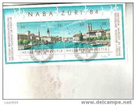 Swistzerland - Helvetia - Suisse - Feuiilet Miniature- Mini-sheet / NABA 1984 - Blocs & Feuillets