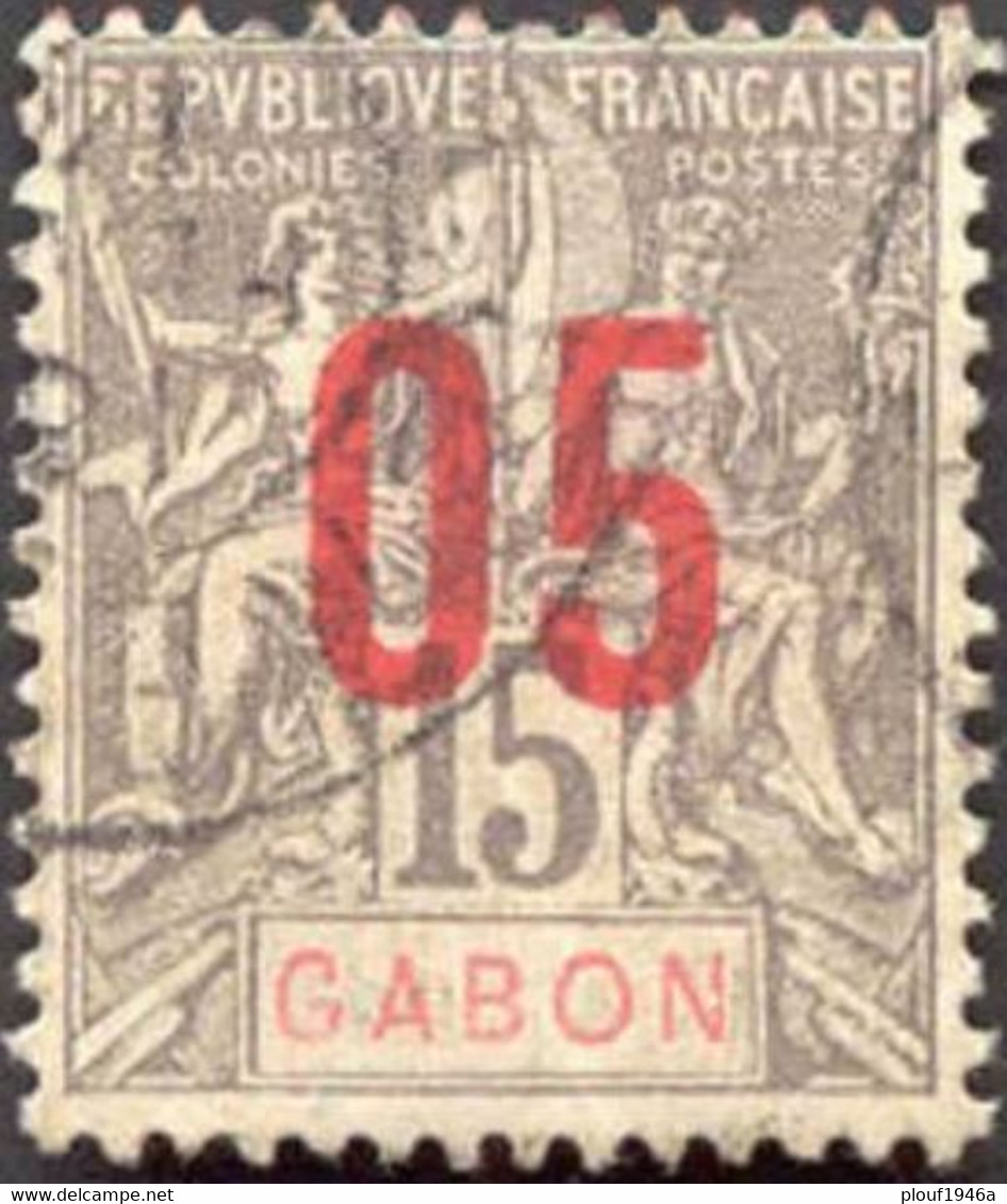 Pays : 190 (Gabon : Col. Franç.)  Yvert Et Tellier N° :  68 (o) - Gebruikt