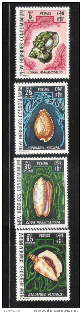 New Hebrides 1972 Artifacts Birds Seashells MLH - Unused Stamps