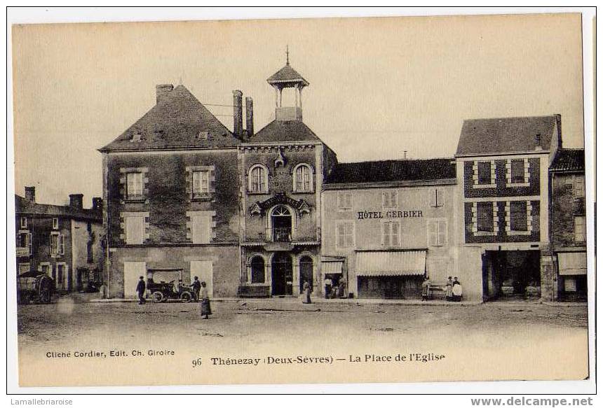 79-THEZENAY-LA PLACE DE L'EGLISE - Thenezay