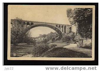 Jolie CP Ancienne Luxembourg Pont Adolphe Flamme De Mondorf Bains Foie Estomac Intestins Cures - Bad Mondorf