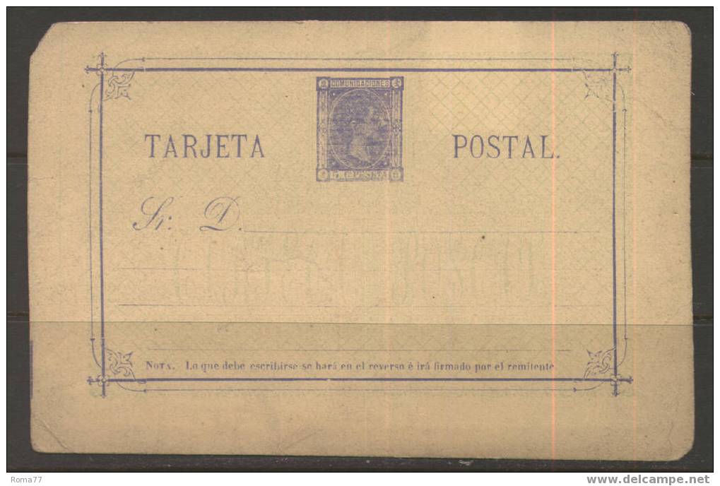 440 - SPAGNA , INTERO POSTALE NUOVO. DIFETTOSO - 1850-1931