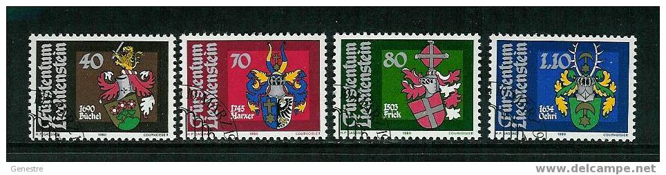 Liechtenstein - 1980 - Y&T N° 684 à 687 - Cachet 1er Jour - Oblitérés