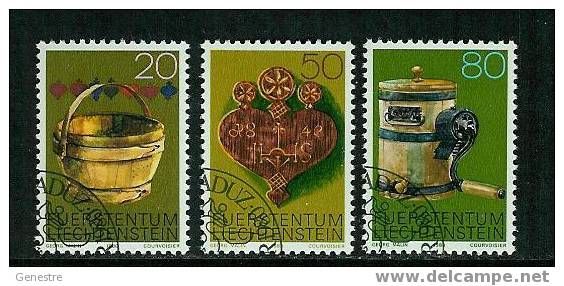 Liechtenstein - 1980 - Y&T N° 688 à 690 - Cachet 1er Jour - Gebraucht