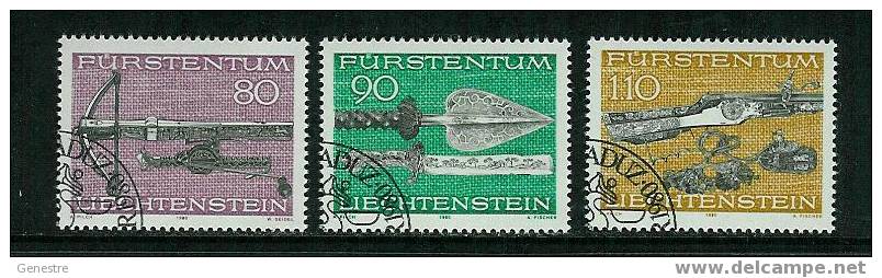 Liechtenstein - 1980 - Y&T N° 692 à 694 - Cachet 1er Jour - Gebraucht