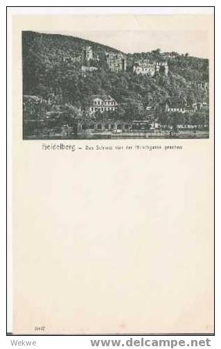 BH012 / Heidelberg, Das Schloss In  Schwarz-weiss 1905, Neu - Heidelberg