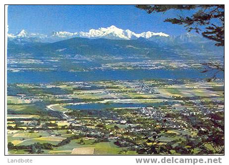 Divonne Les Bains Panorama Sur Le Lac Léman Et La Chaine Du Mont Blanc - Divonne Les Bains