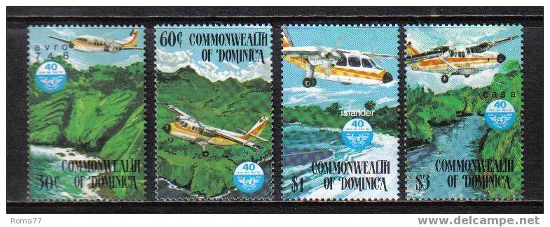 NB025 - DOMINICA , SERIE  N.  834/837  *** - Dominica (1978-...)