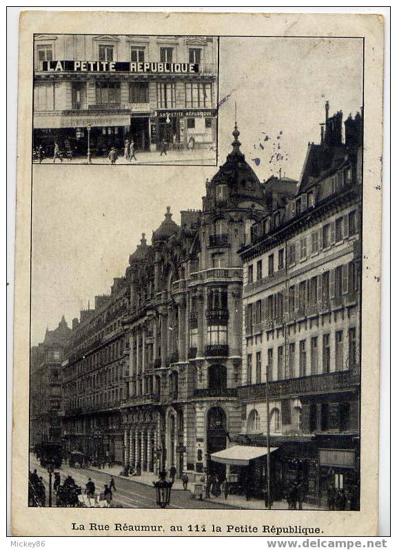 Paris 3ème--1904--La Petite République,111,rue Réaumur(sur Les Traces De Dreyfus Et Jean-Jaurès)-cachet Ambulant - - Arrondissement: 03