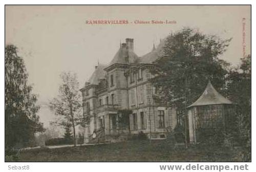 RAMBERVILLERS CHATEAU SAINTE LUCIE - Rambervillers