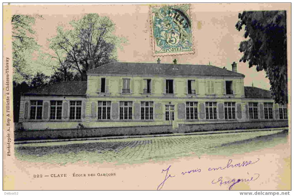 322.- Claye - Ecole Des Garçons - Claye Souilly