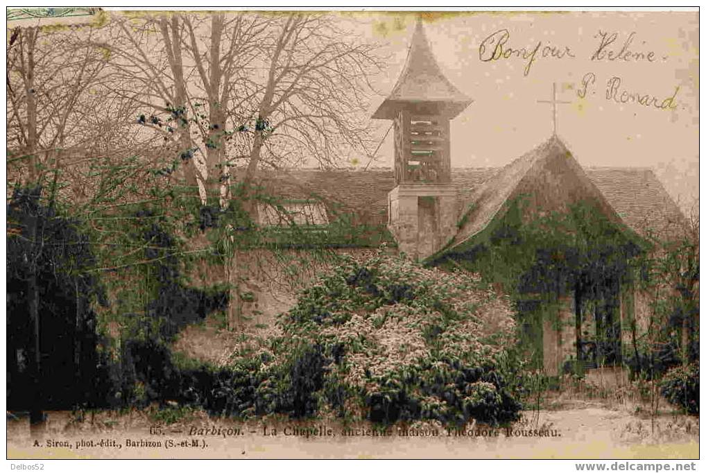 65.- Barbizon - La Chapelle, Ancienne Maison, Théodore Rousseau - Barbizon