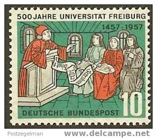 GERMANY 1957 M.N.H. Stamp(s) Freiburg University 256 #1663 - Unused Stamps