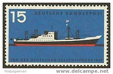 GERMANY 1957 Hinged Stamp(s) Navy Day 257 #1427 - Used Stamps